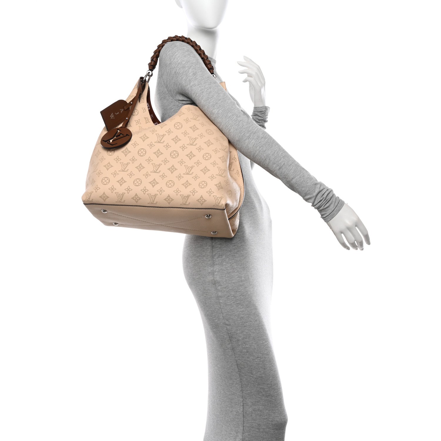 Louis Vuitton Mahina Carmel Hobo Creme 2 of 12