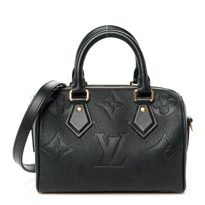 Louis Vuitton Empreinte Monogram Giant Speedy Bandouliere 20 Black 1 of 13