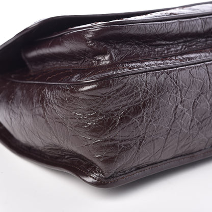 Saint Laurent Crinkled Calfskin Matelasse Monogram Medium Niki Chain Satchel Tulip 5 of 10