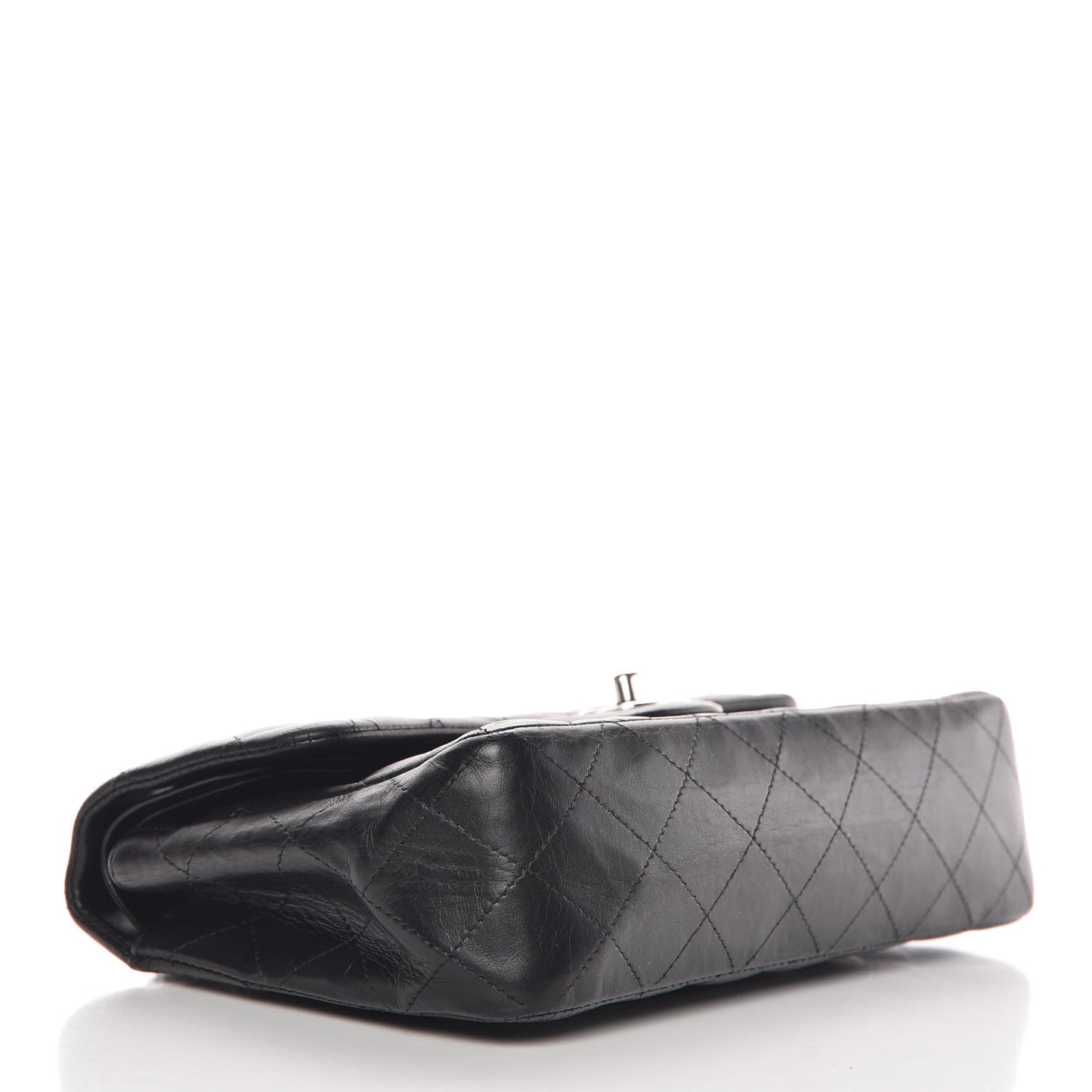 Lambskin Quilted Small Double Flap Black