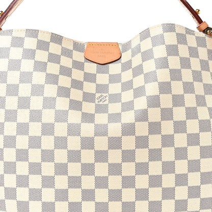 Louis Vuitton Damier Azur Graceful MM Rose Ballerine 7 of 9