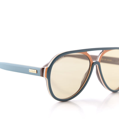 Gucci Pilot Sunglasses GG0270S Teal 8 of 10