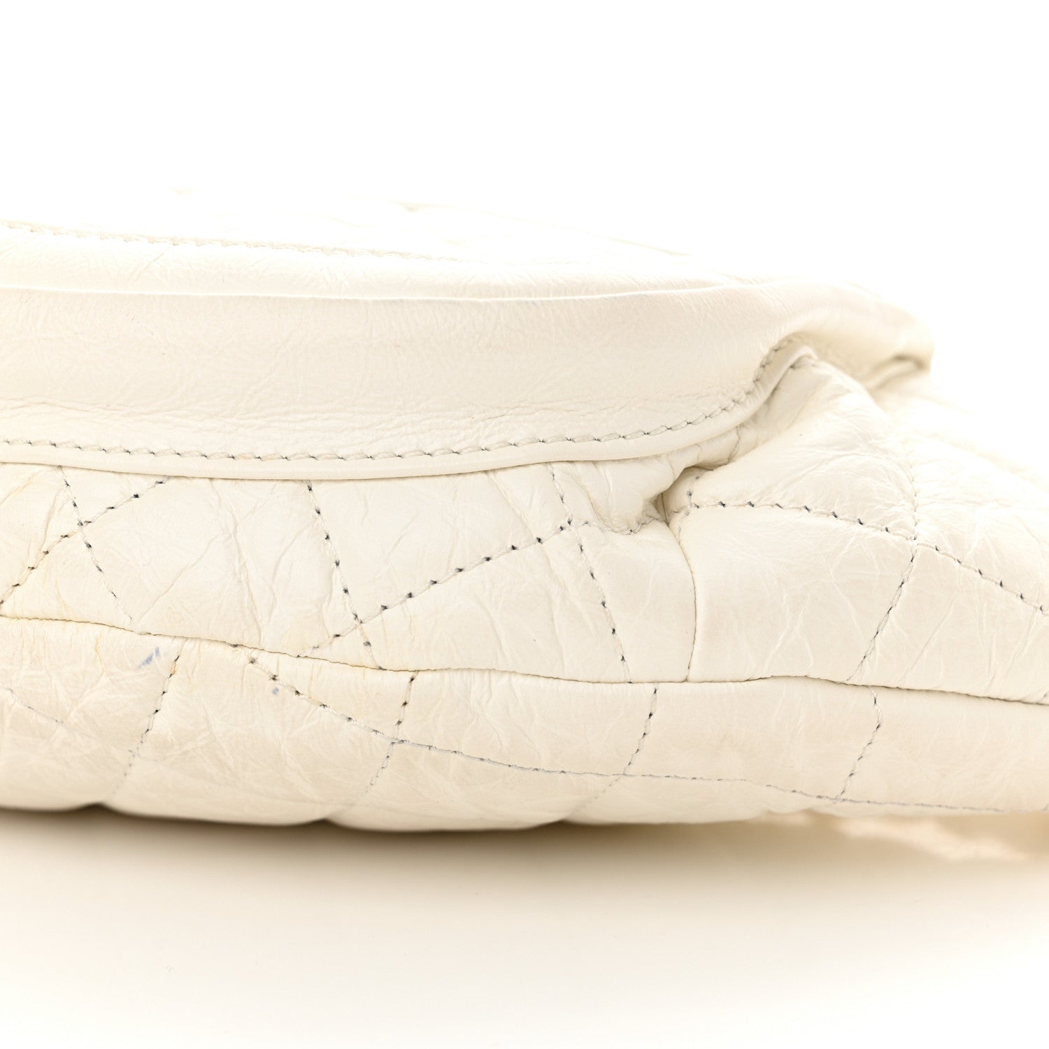 Chanel Aged Calfskin Quilted Waist Bag With Coin Purse White 10 of 14