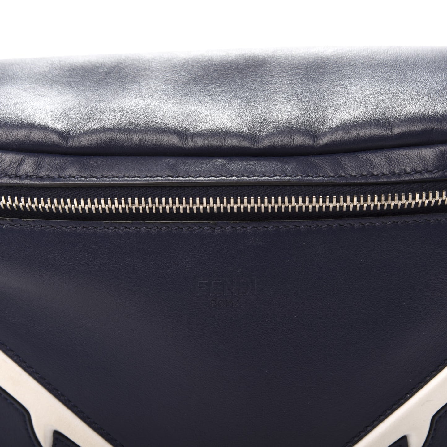 Vitello Grace Light Century Devil Eyes Belt Bag Navy White