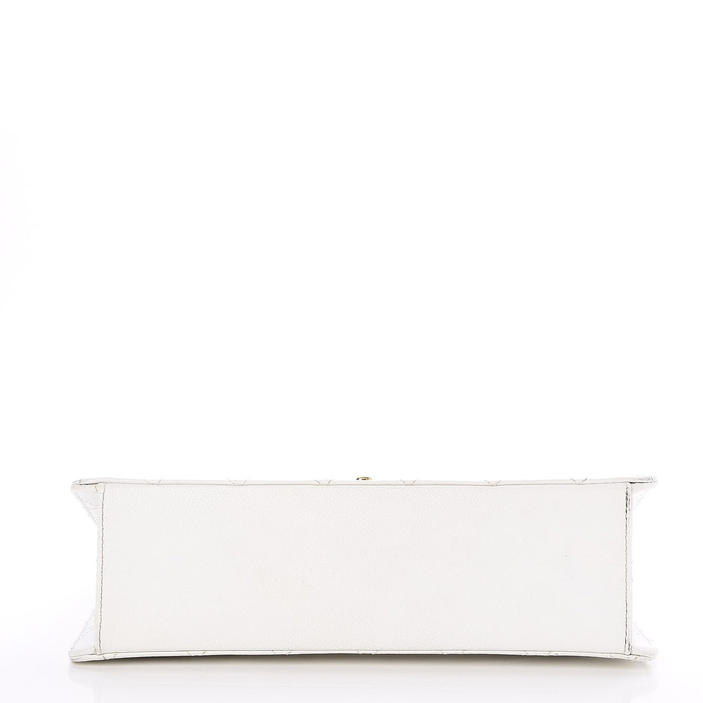 Caviar Quilted Jumbo Single Flap White