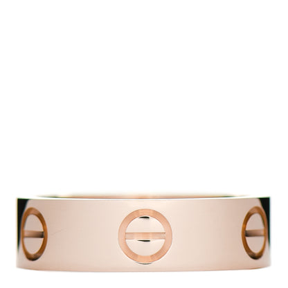 Cartier 18K Pink Gold 5.5mm LOVE Ring 53 6.5 1 of 5
