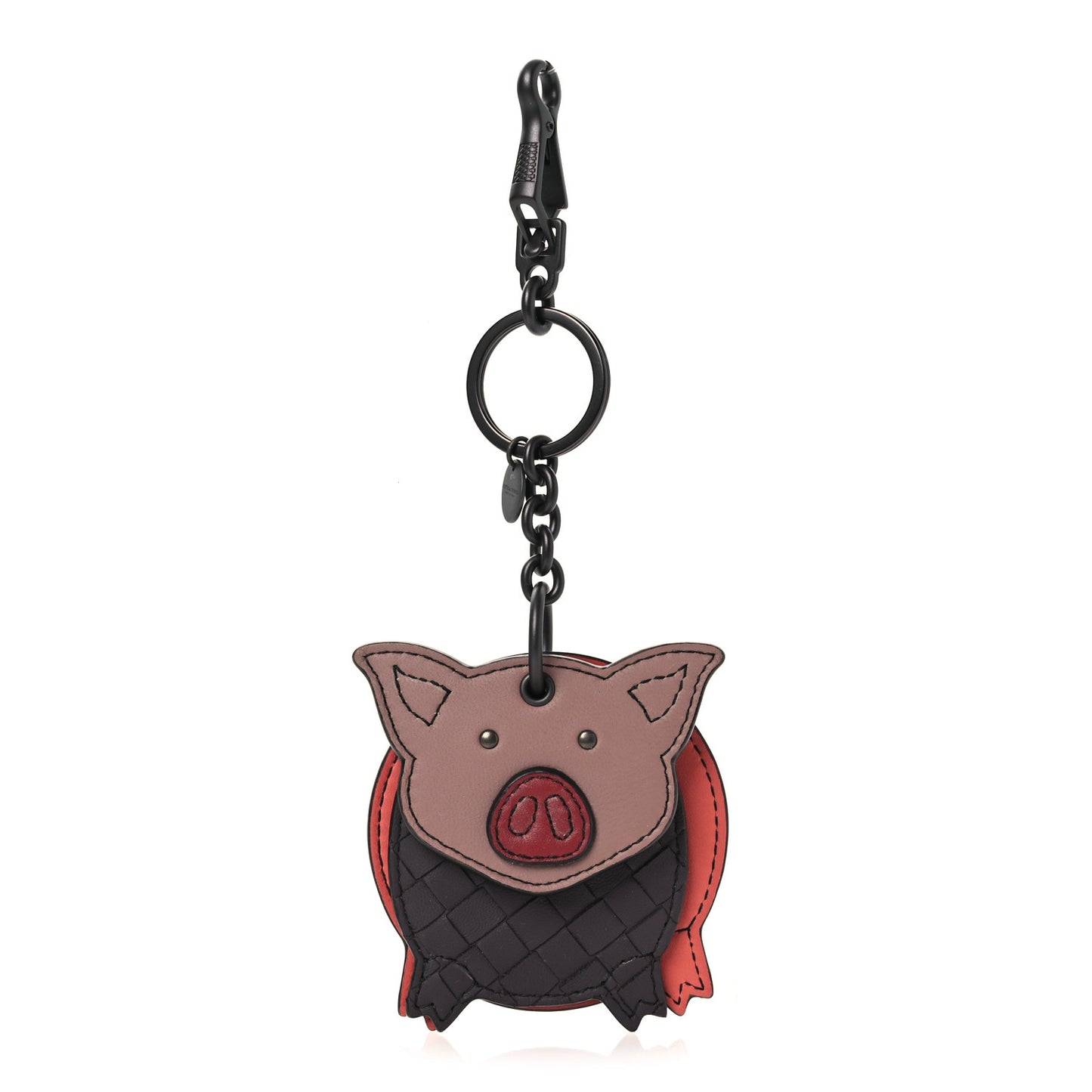 Nappa Intrecciato Pig Charm Multicolor
