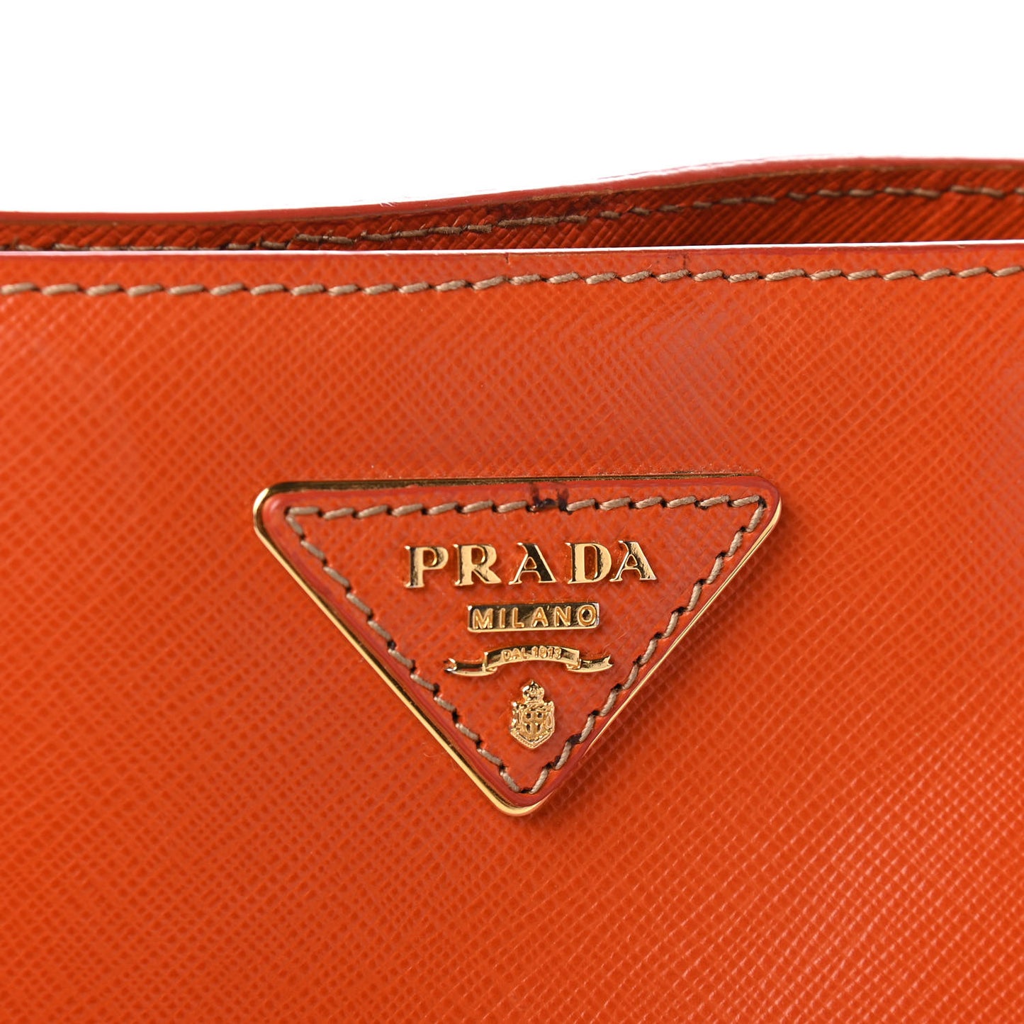 Saffiano Lux Large Tote Papaya