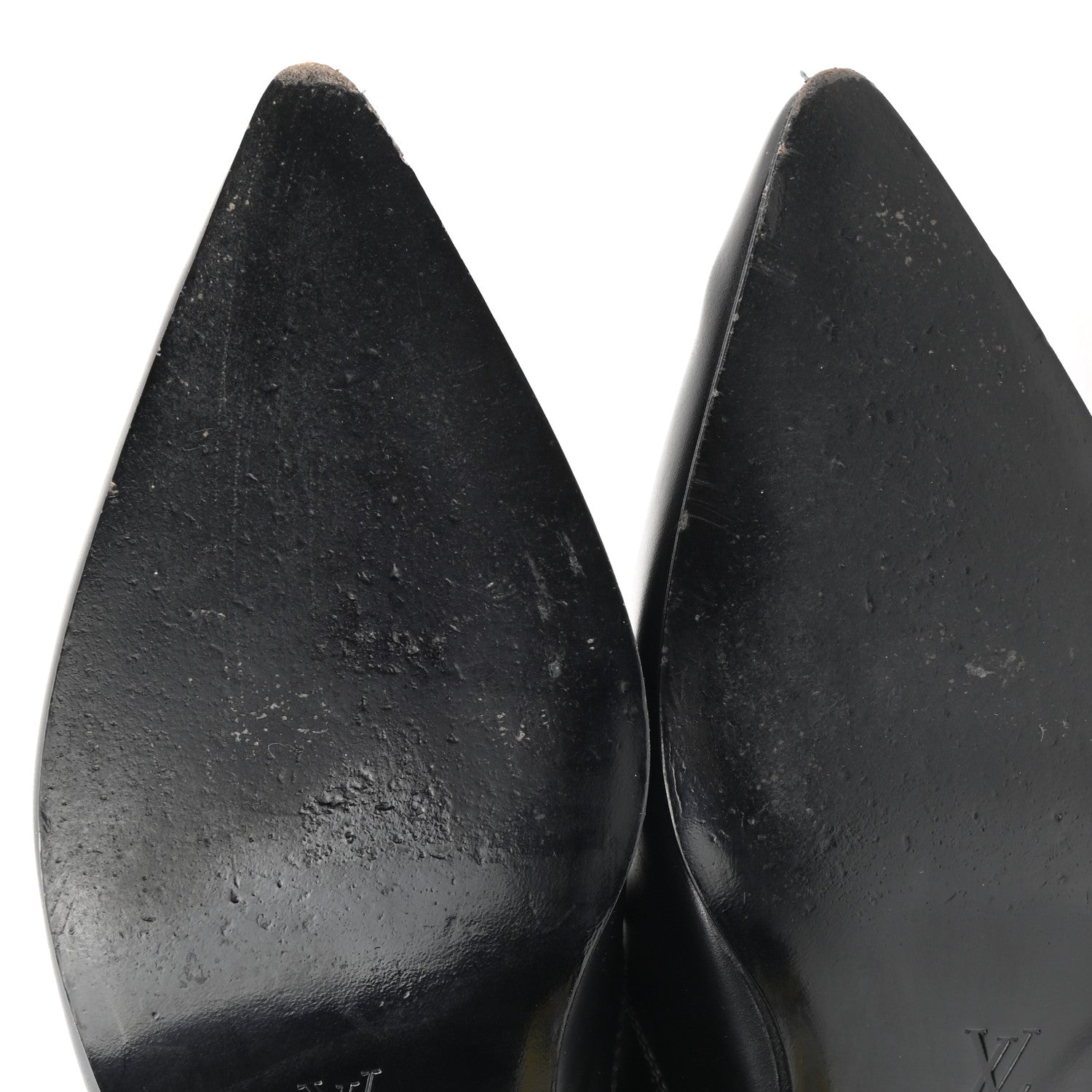 Louis Vuitton Calfskin Pointed Flat Boots 37 Black 9 of 11