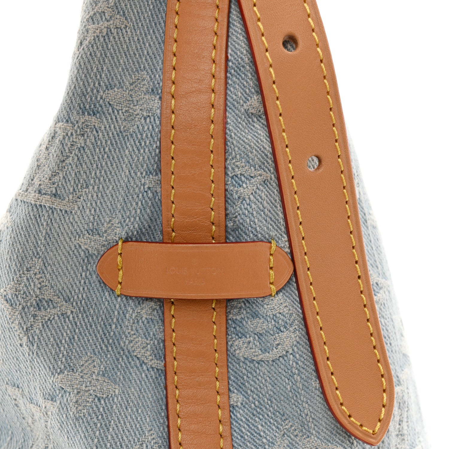 Louis Vuitton Monogram Denim CarryAll PM Sky Blue 6 of 12