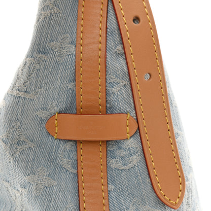 Louis Vuitton Monogram Denim CarryAll PM Sky Blue 6 of 12