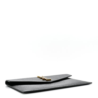 Saint Laurent Grain De Poudre Uptown Pouch Black 4 of 7