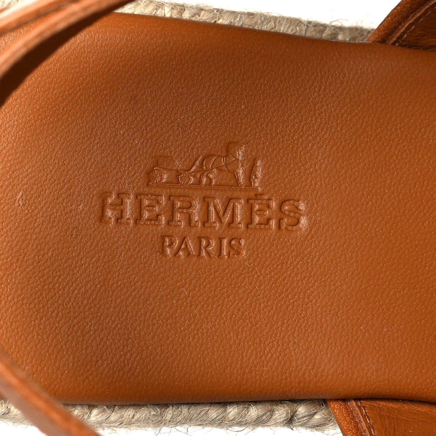 Hermes Goatskin Eloise Espadrille Sandals 37 Beige Doré 7 of 9