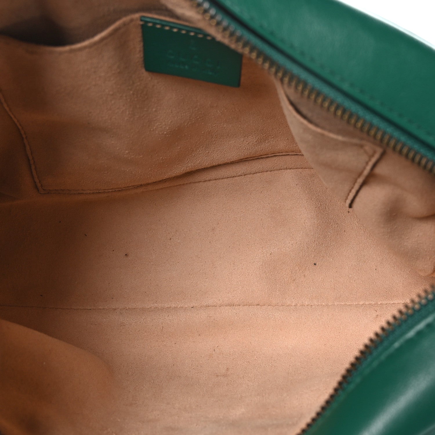 Gucci Calfskin Matelasse Small GG Marmont Chain Shoulder Bag Emerald Green 5 of 11