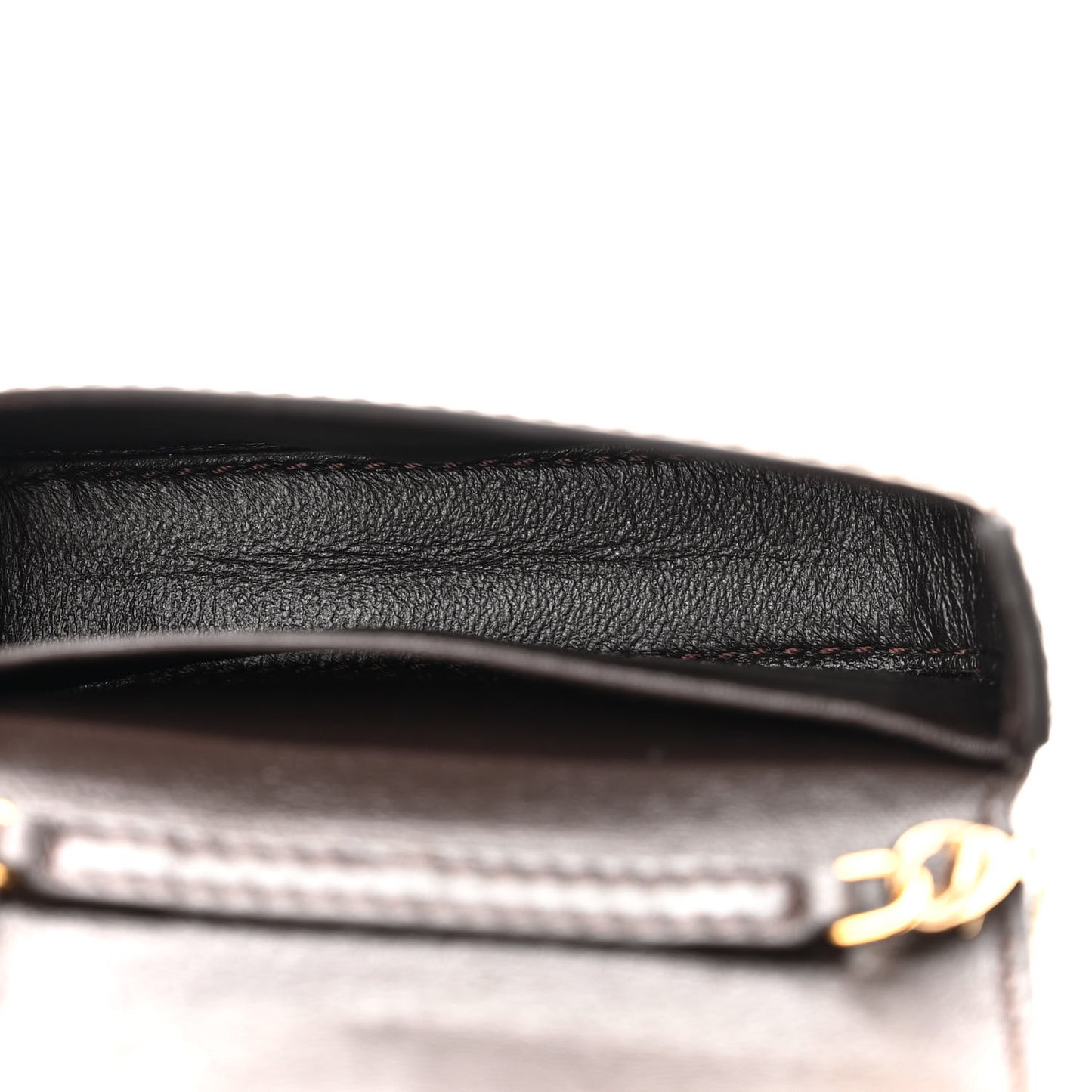 Glazed Fabric FF 1974 Nano Baguette Charm Mogano Panna