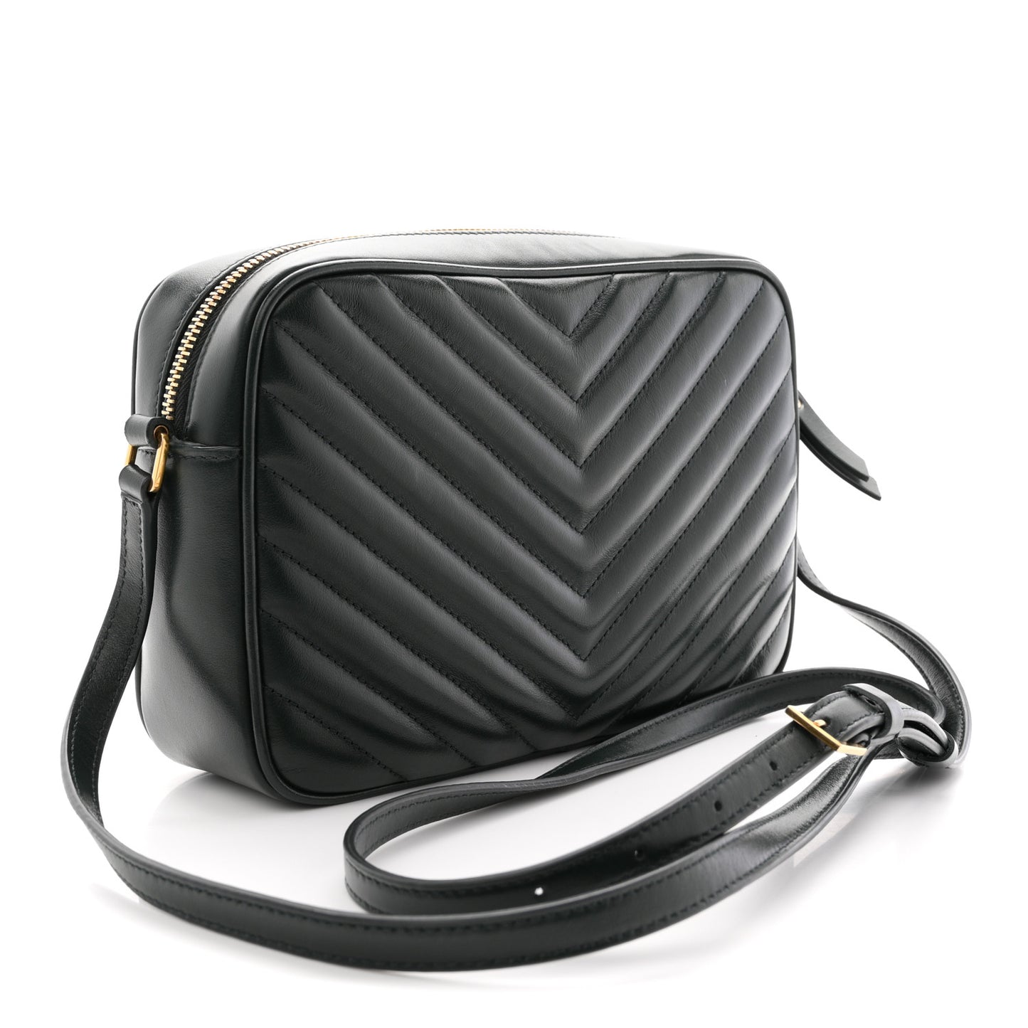 Calfskin Matelasse Monogram Lou Camera Bag Military Green