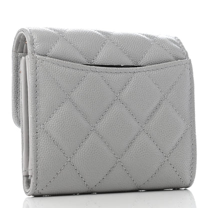 Chanel Caviar Quilted Small Flap Wallet Grey 3 of 8