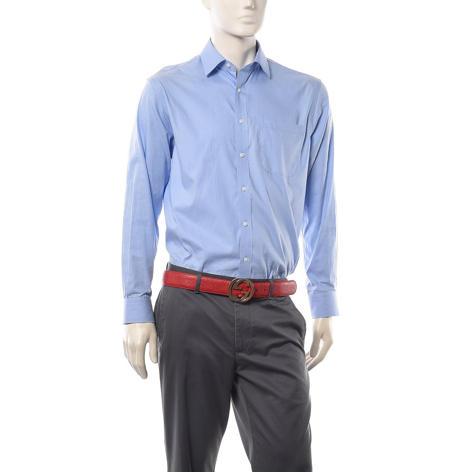 Gucci Guccissima Interlocking G Belt 100 40 Red 2 of 10