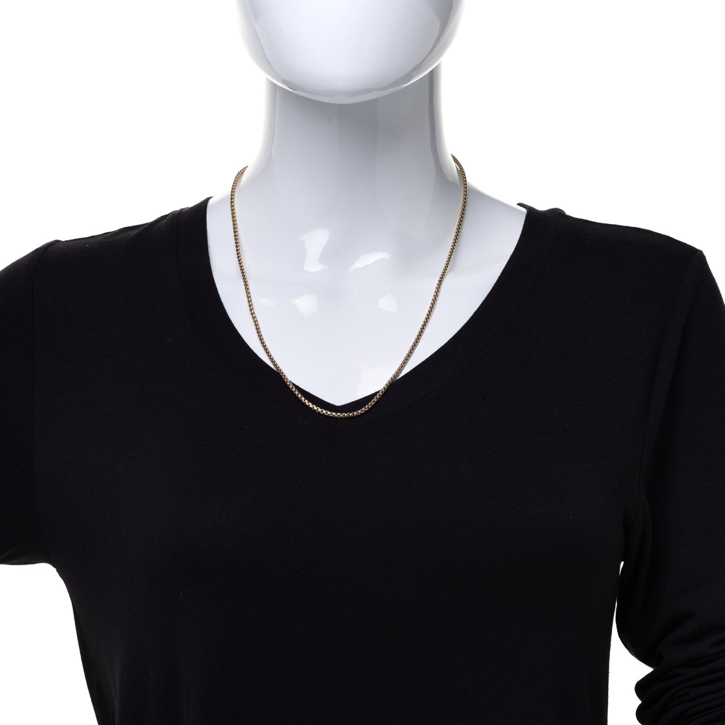 18K Yellow Gold 2.7mm Box Chain Necklace 22"