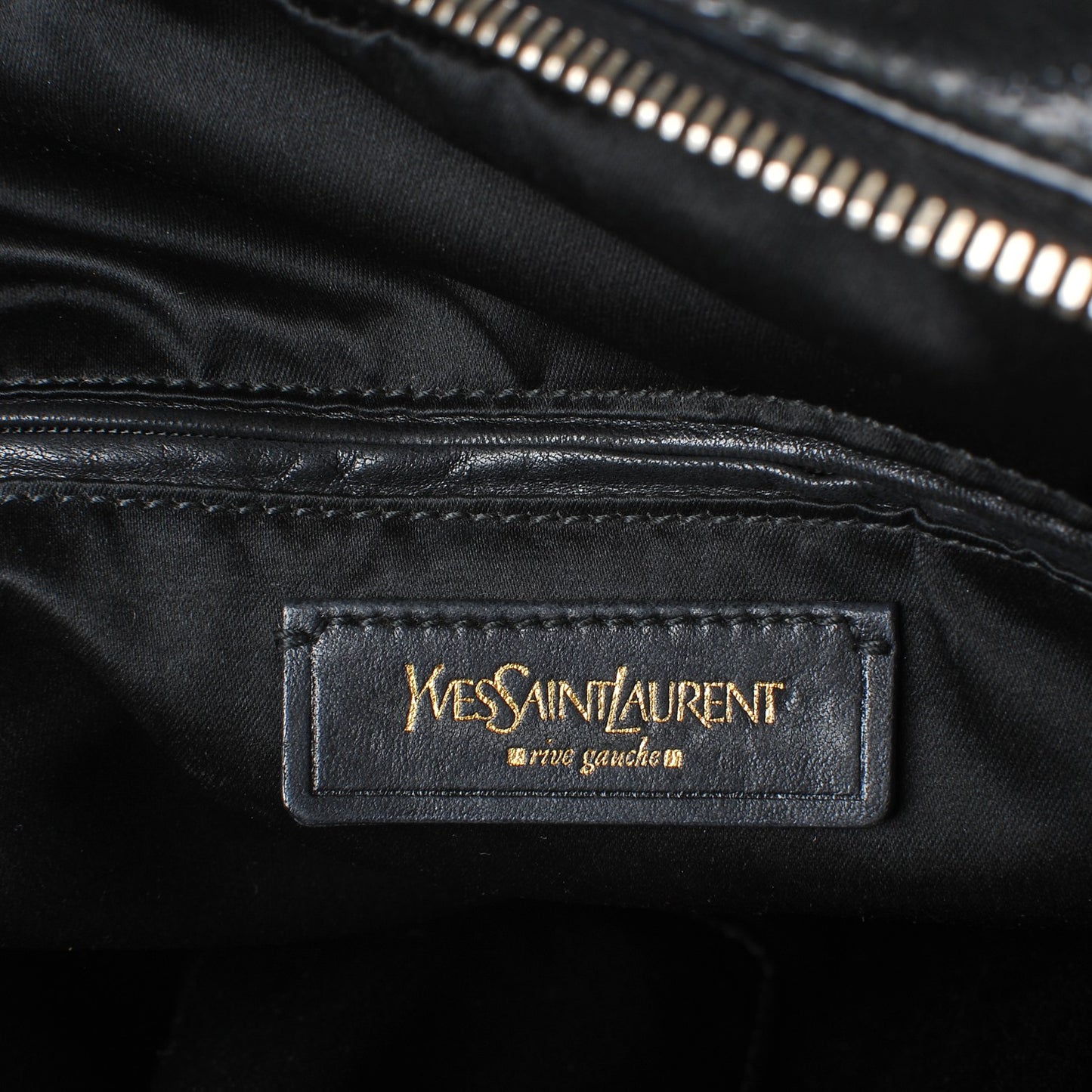 Patent Calfskin Oversized Muse Black