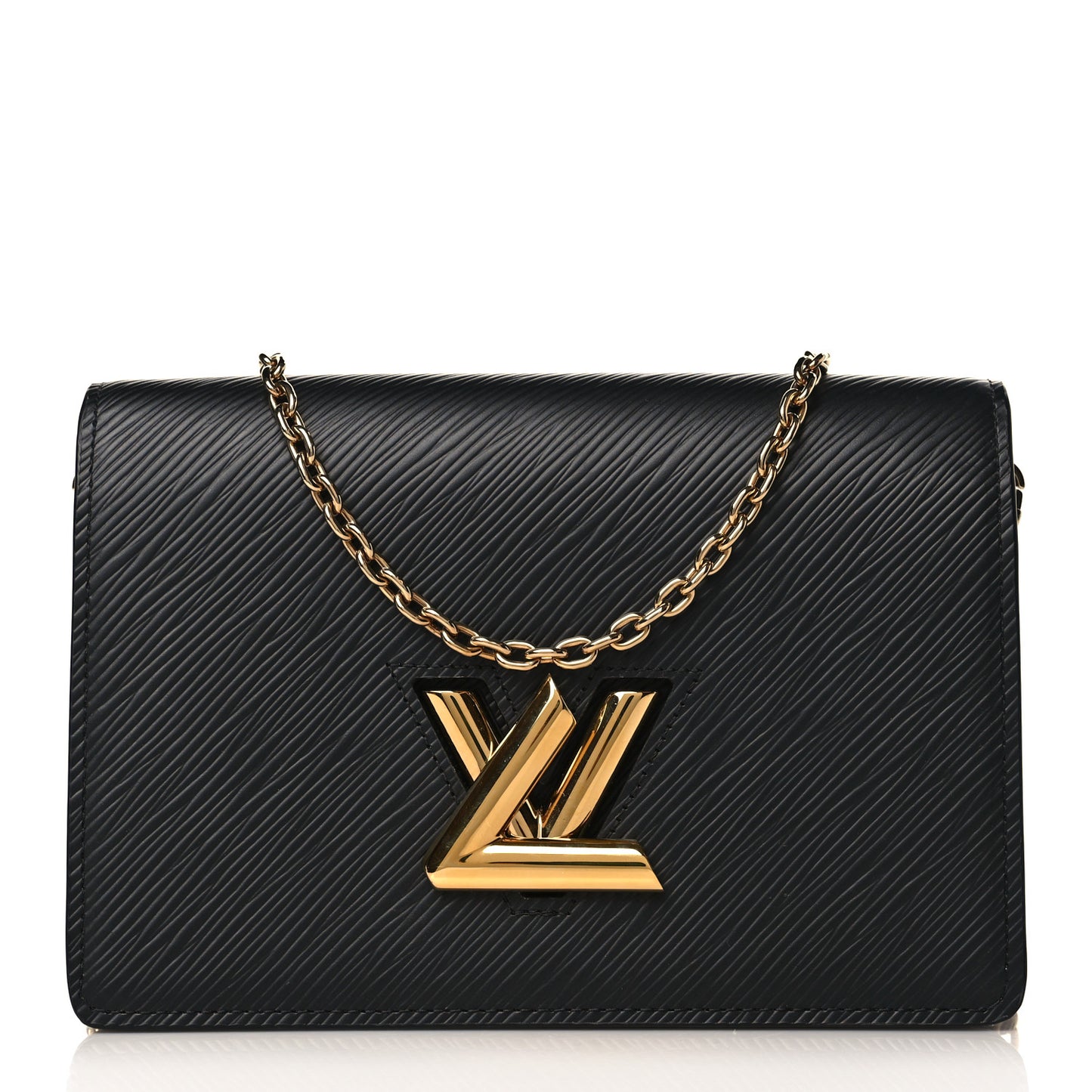 Epi Twist Belt Chain Wallet Black