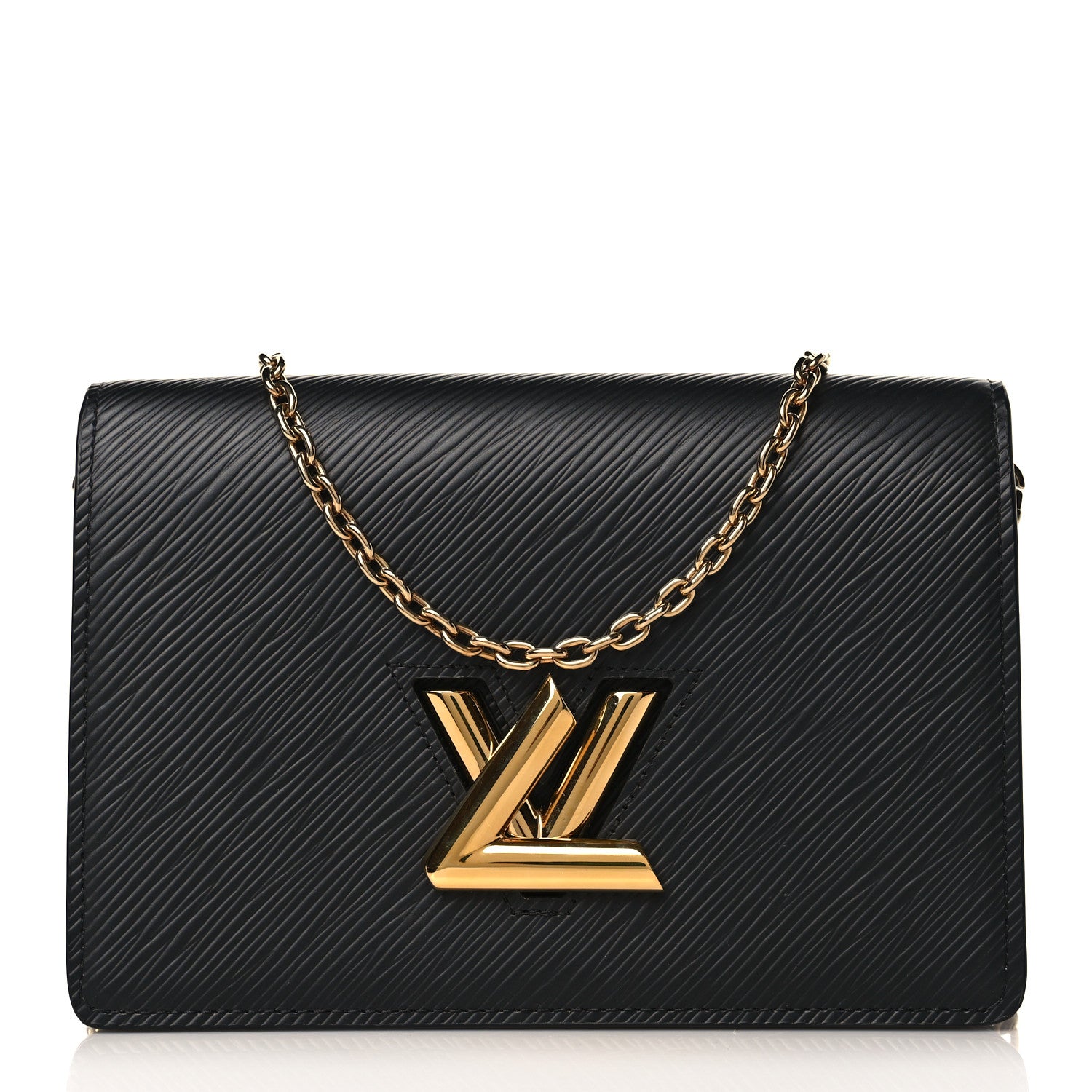 Louis Vuitton Epi Twist Belt Chain Wallet Black 1 of 8
