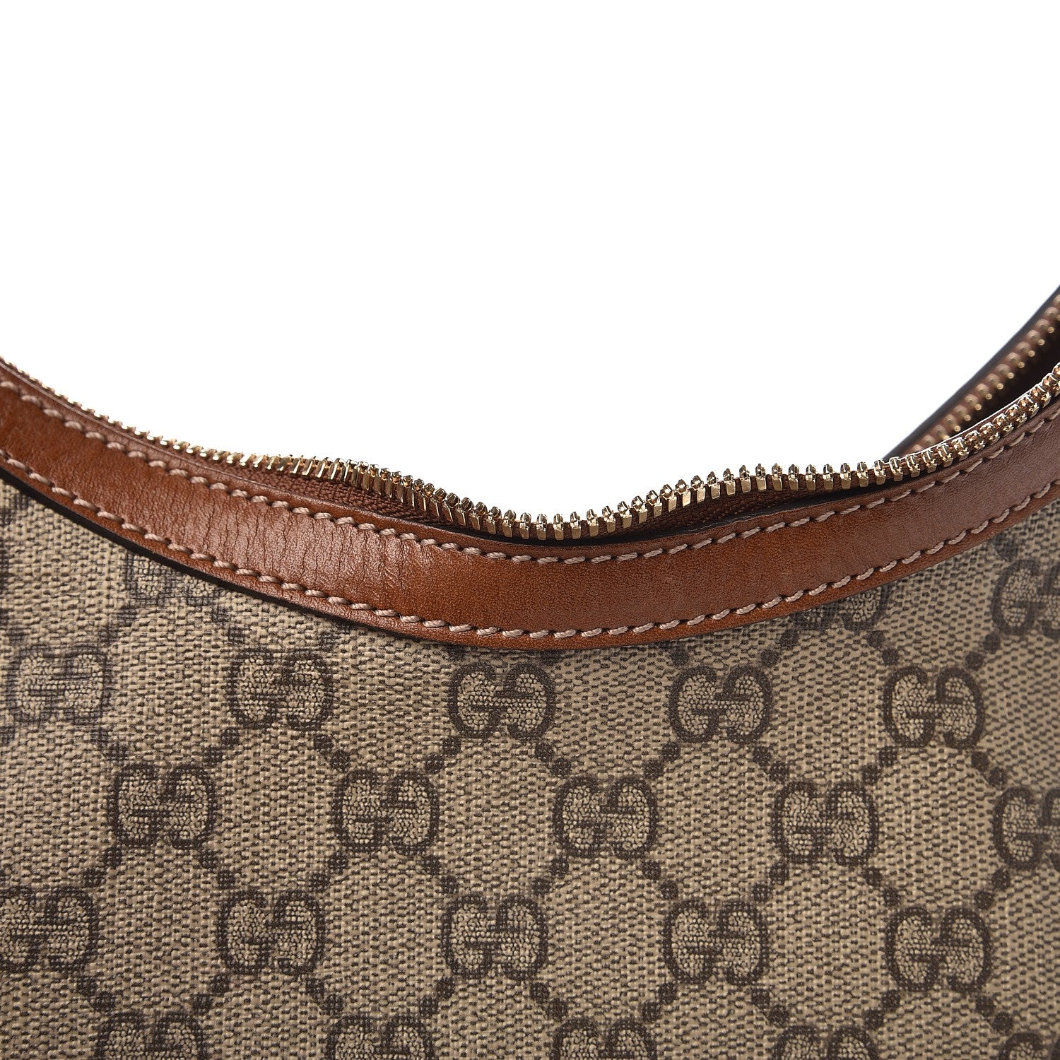Gucci GG Supreme Monogram Linea A Hobo Brown 9 of 9