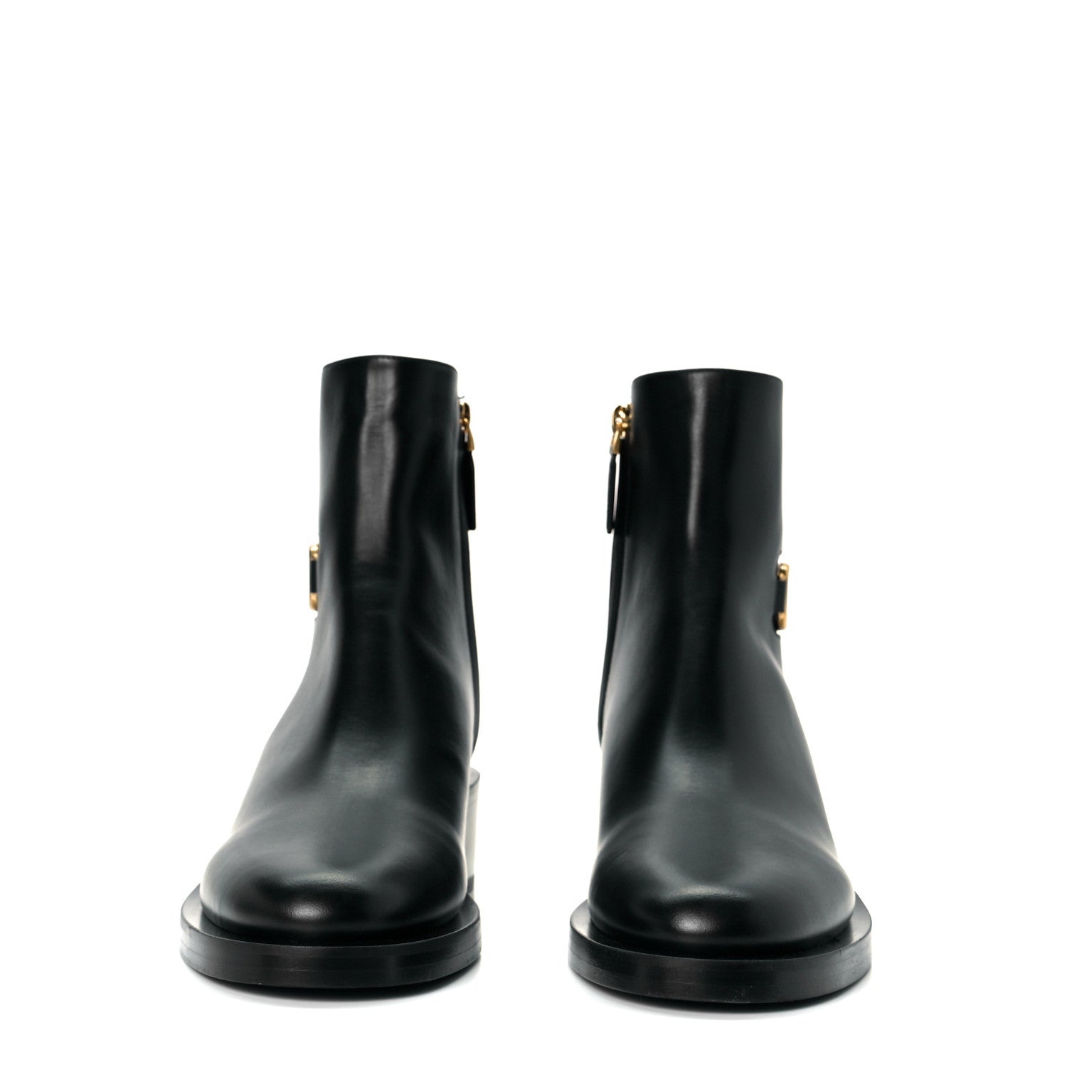 Valentino Garavani Calfskin VLogo 30mm Ankle Boots 39 Black 3 of 7