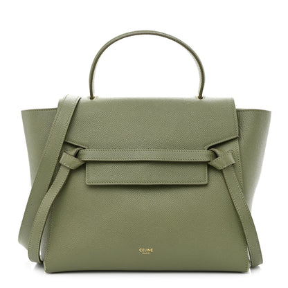 Celine Grained Calfskin Micro Belt Bag Army Green 1 of 11