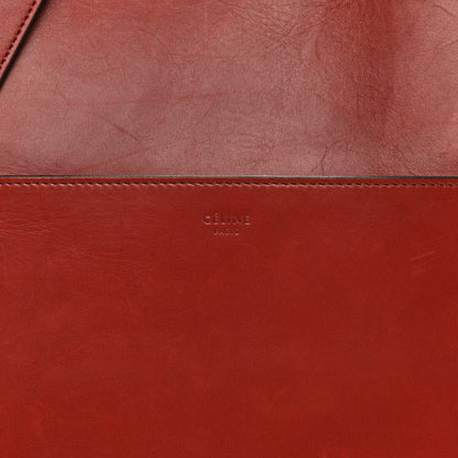 Celine Natural Calfskin Sangle Bucket Bag Red Wood 7 of 15
