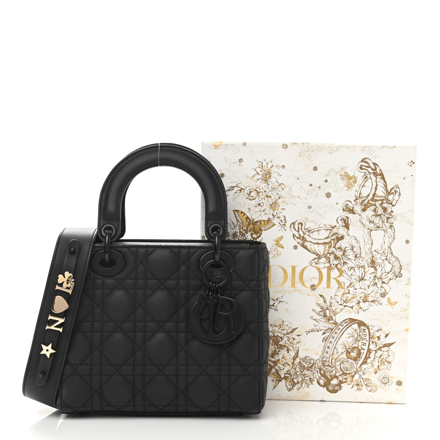Christian Dior Ultra Matte Calfskin Cannage Small My ABCDior Lady Dior Black 11 of 12