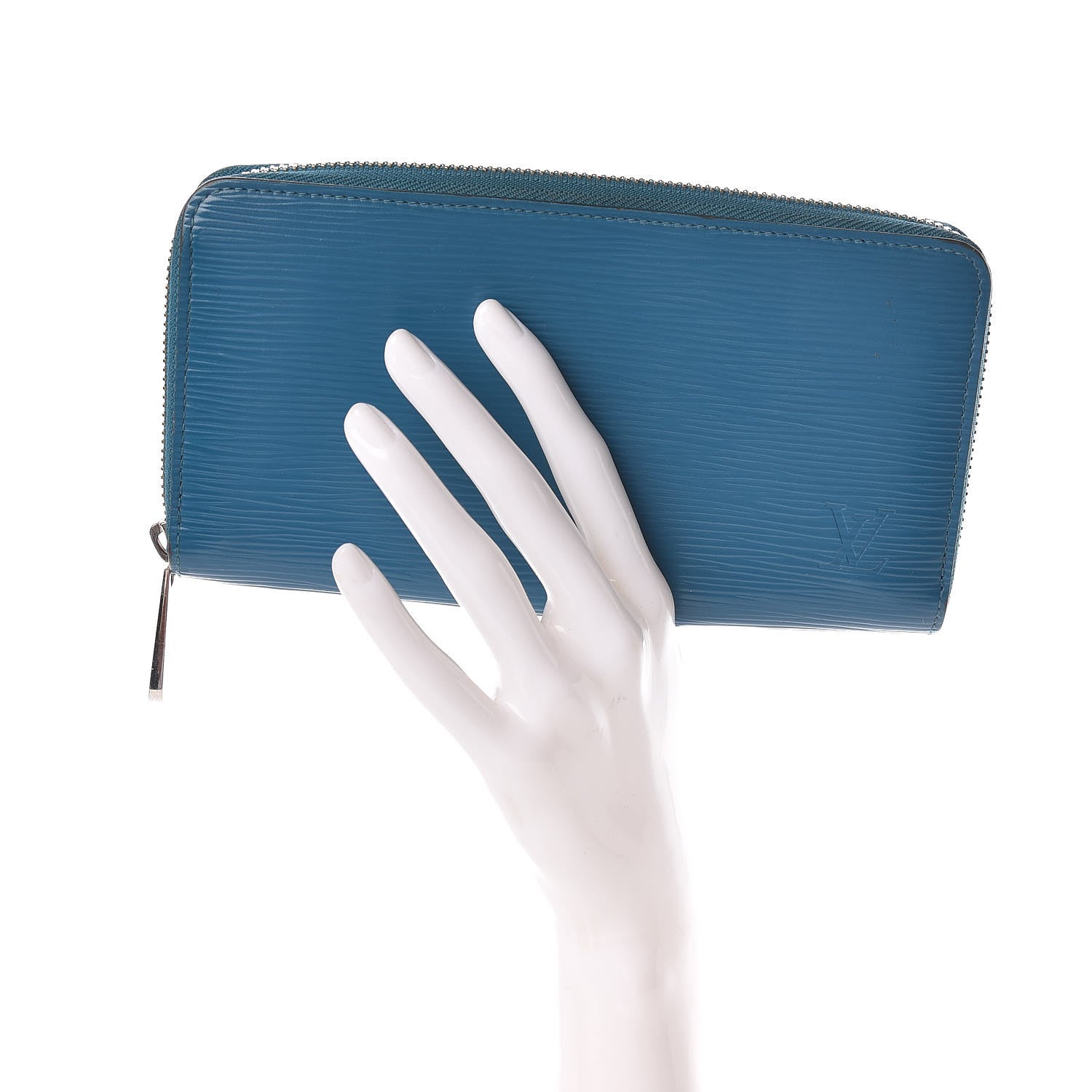 Louis Vuitton Epi Zippy Wallet Cyan 2 of 12