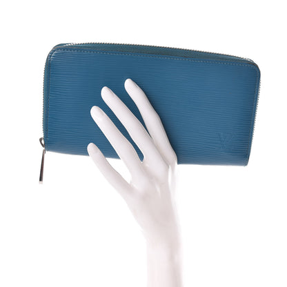 Louis Vuitton Epi Zippy Wallet Cyan 2 of 12