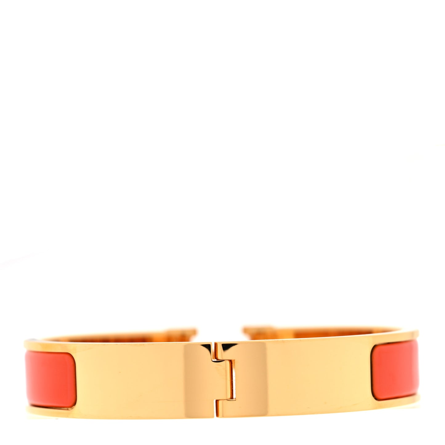 Enamel Narrow Clic Clac H Bracelet PM Orange Fruite