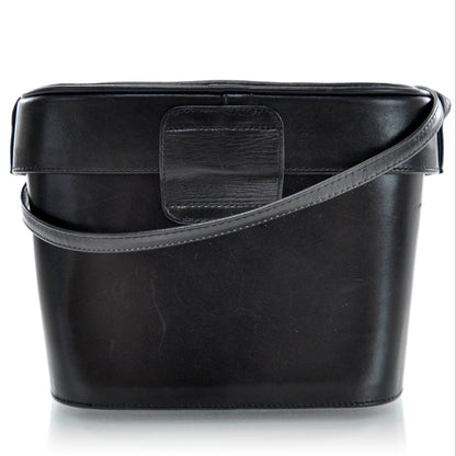 FASHIONPHILE SALVATOREFERRAGAMOVintageLeatherShoulderBagBlack 3 of 8