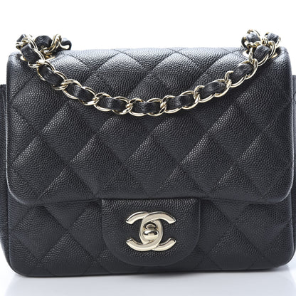 Chanel Caviar Quilted Mini Square Flap Black 8 of 10