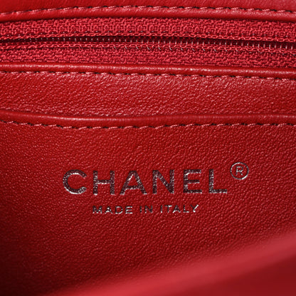 Chanel Lambskin Quilted Mini Rectangular Flap Red 5 of 10