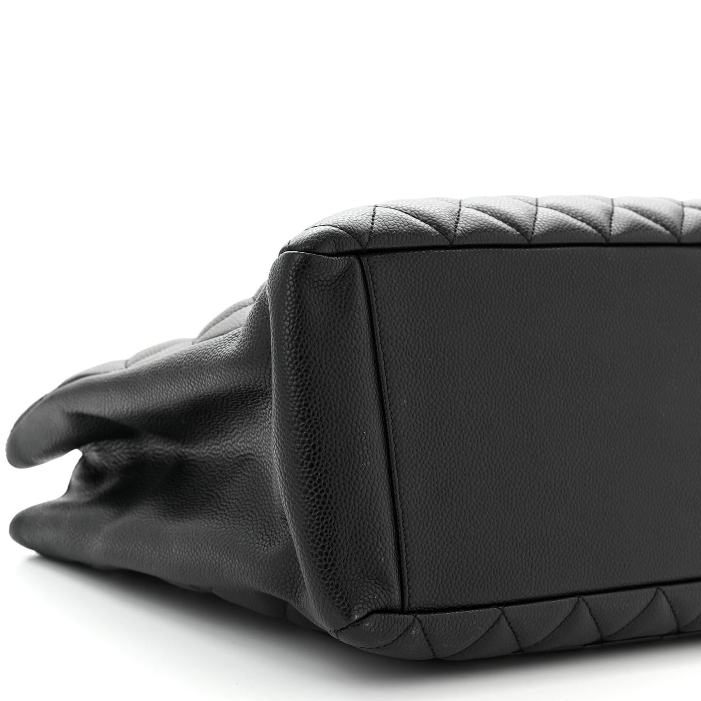 Caviar Quilted Grand Shopping Tote GST Black