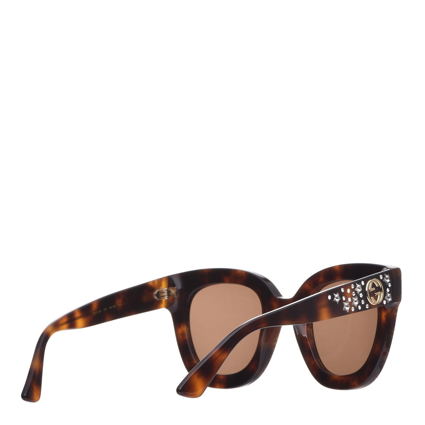 Acetate Stars Cat Eye Sunglasses GG0116S Havana