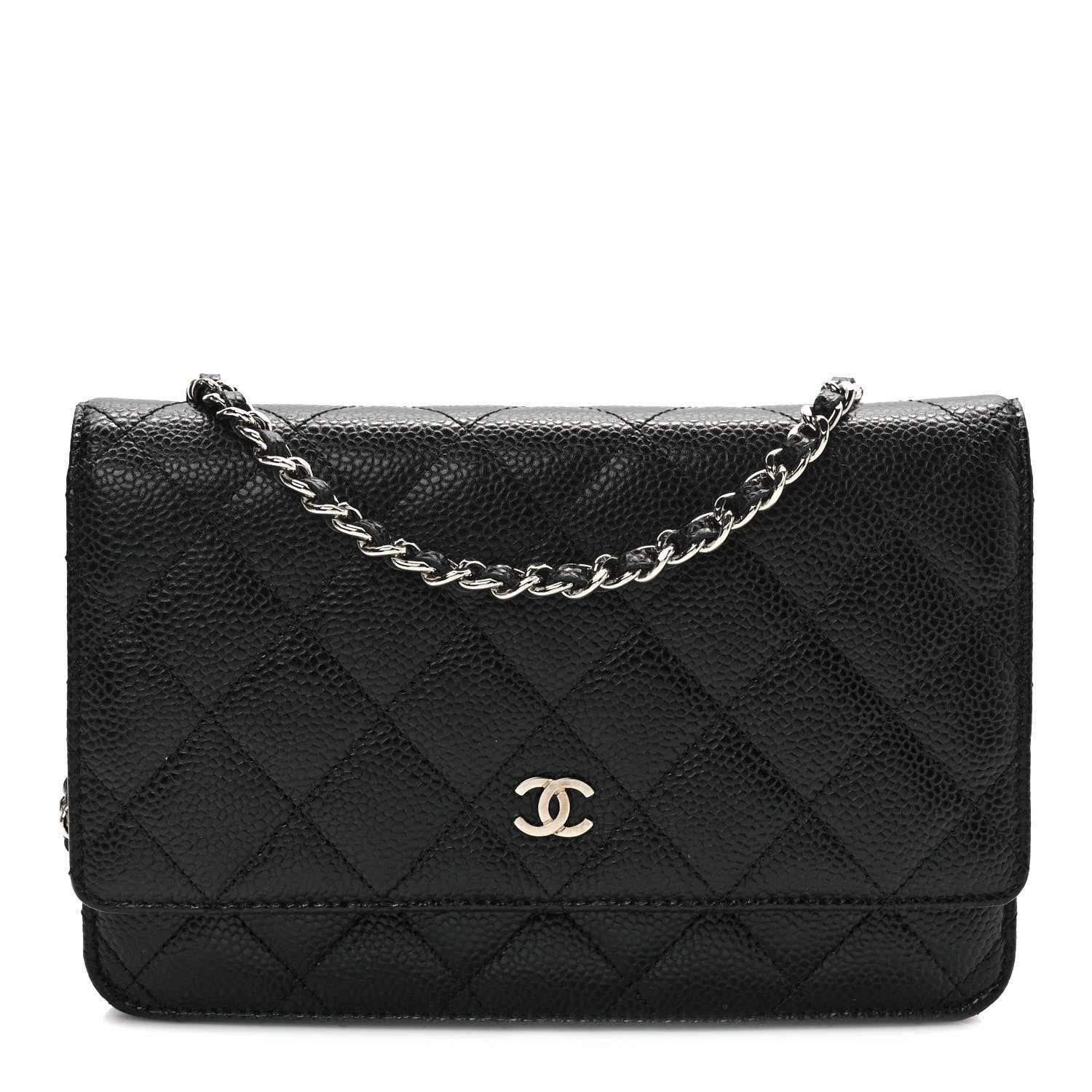 Chanel Caviar Quilted Wallet On Chain WOC Black 1 of 9