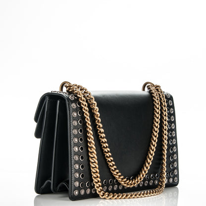 Gucci Calfskin Studded Small Dionysus Shoulder Bag Black 3 of 7