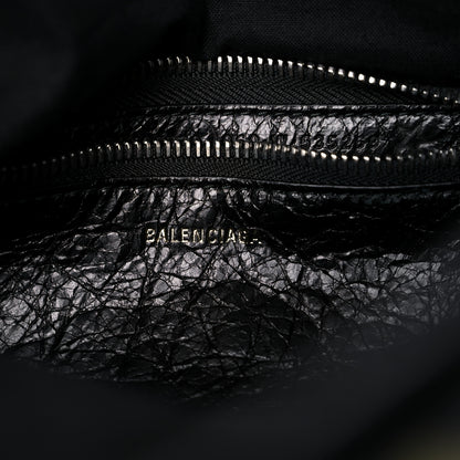 Balenciaga Agneau Arena Graffiti Drawstring Backpack Black Multicolor 6 of 9