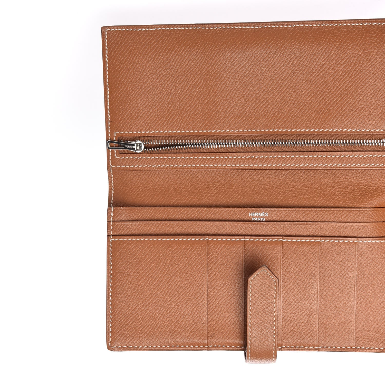 Hermes Epsom Bearn Gusset Wallet Gold 5 of 6