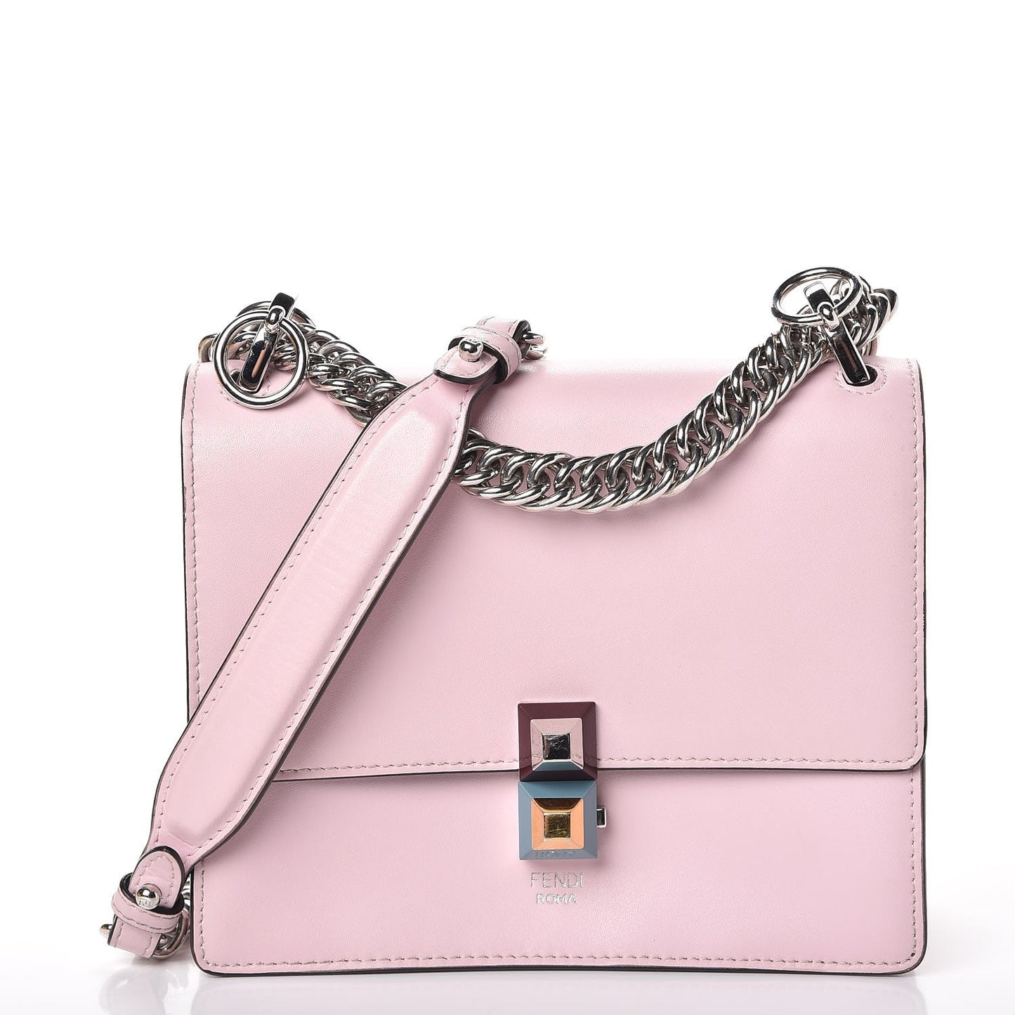 Vitello Liberty Studded Small Kan I Shoulder Bag Peonia Multicolor