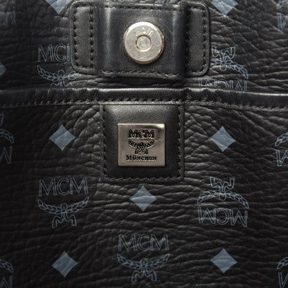 MCM Visetos Shopping Tote Black 6 of 9