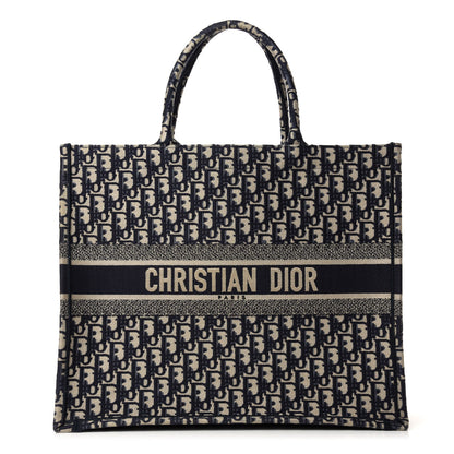 Christian Dior Oblique Book Tote Blue Multicolor 1 of 10