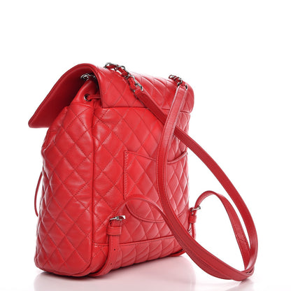 Chanel Lambskin Quilted Large Urban Spirit Backpack Red 3 of 7