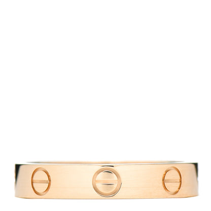 Cartier 18K Pink Gold 3.5mm LOVE Wedding Band Ring 53 6.25 1 of 5