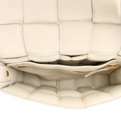 Bottega Veneta Paper Calfskin Maxi Intreccio Padded Cassette Crossbody Bag White 5 of 13