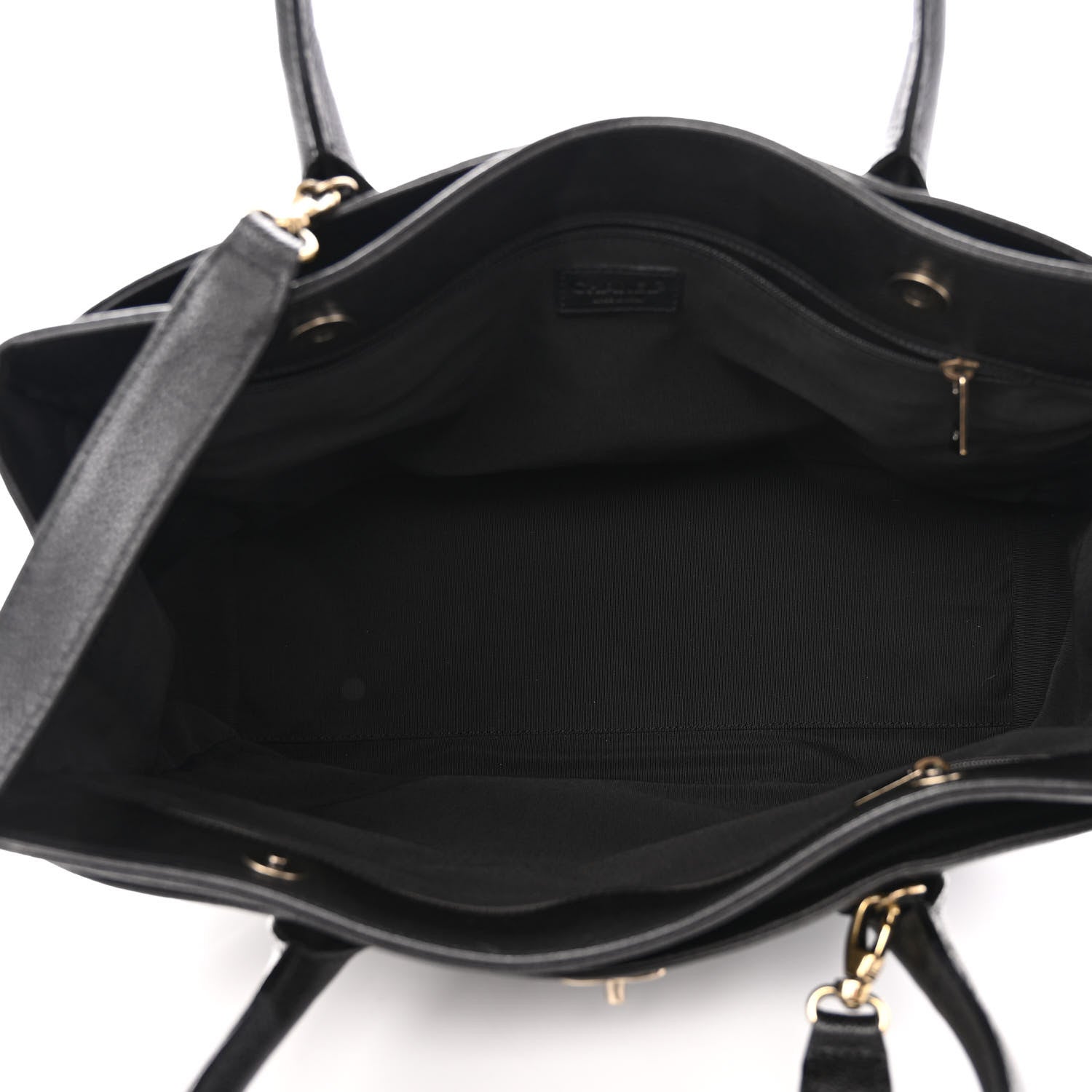 Chanel Caviar Cerf Executive Shopper Tote Black 5 of 11